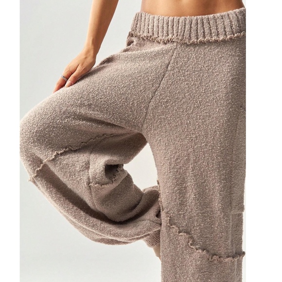 Boho Textured stretchy waist harem leg lounge pants - Picture 6 of 13